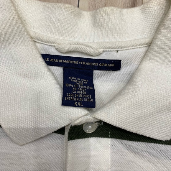 VINTAGE MARITHE FRANCOIS GIRBAUD CREAM POLO SHIRT XXL 2XL - Picture 4 of 4